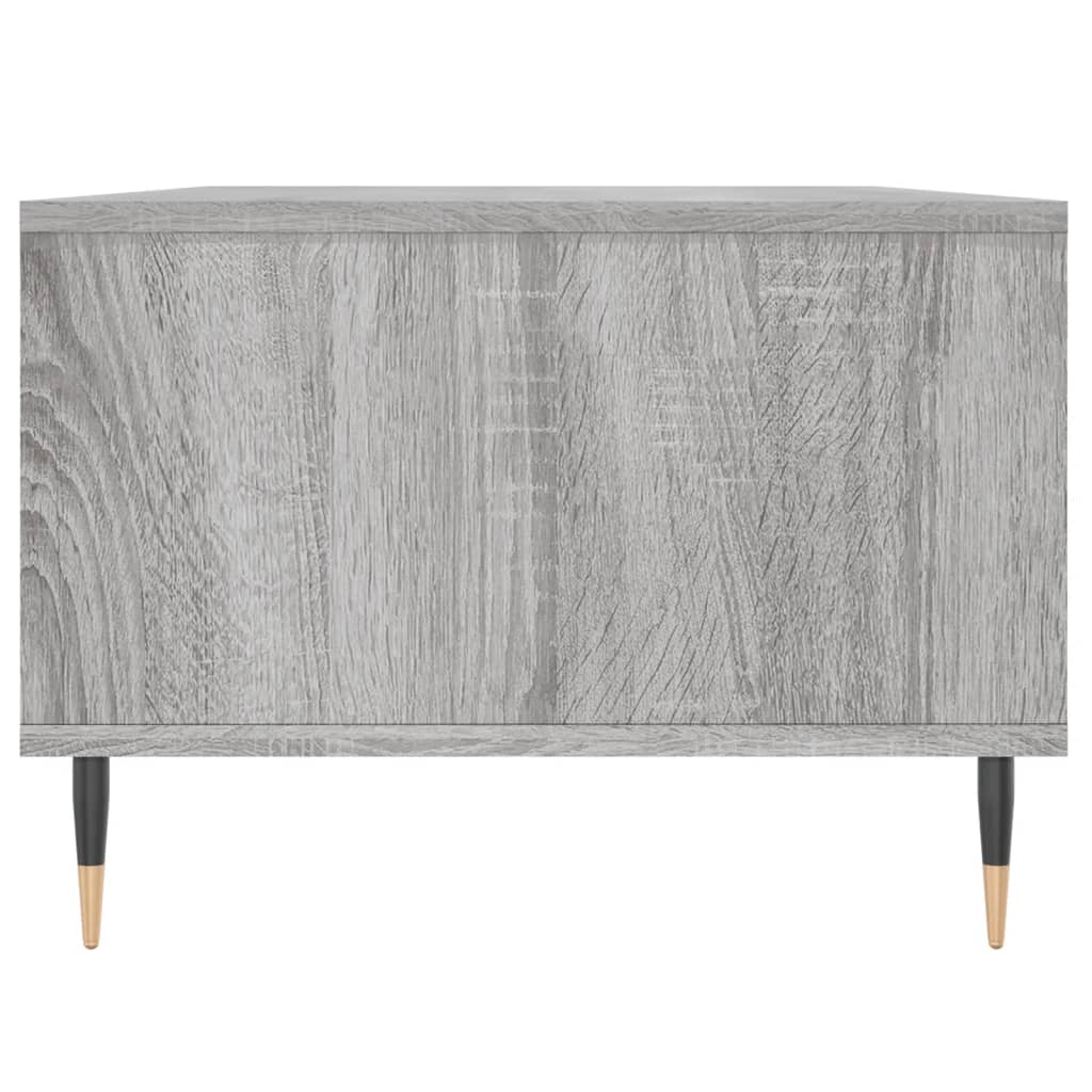 vidaXL Coffee Table Grey Sonoma 90x50x36,5 cm Engineered Wood