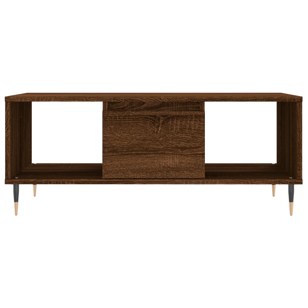 vidaXL Coffee Table Brown Oak 90x50x36.5 cm Engineered Wood