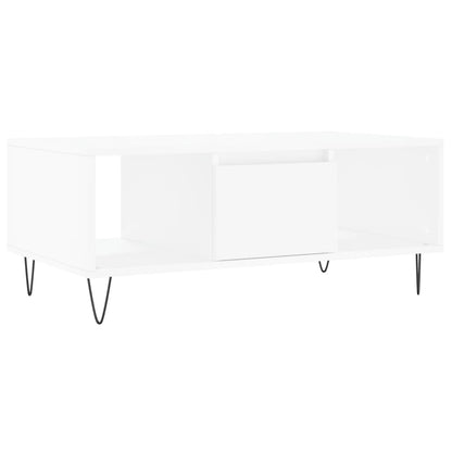 vidaXL Coffee Table White 90x50x36,5 cm Engineered Wood