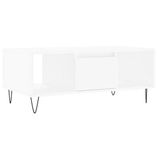 vidaXL Coffee Table White 90x50x36,5 cm Engineered Wood