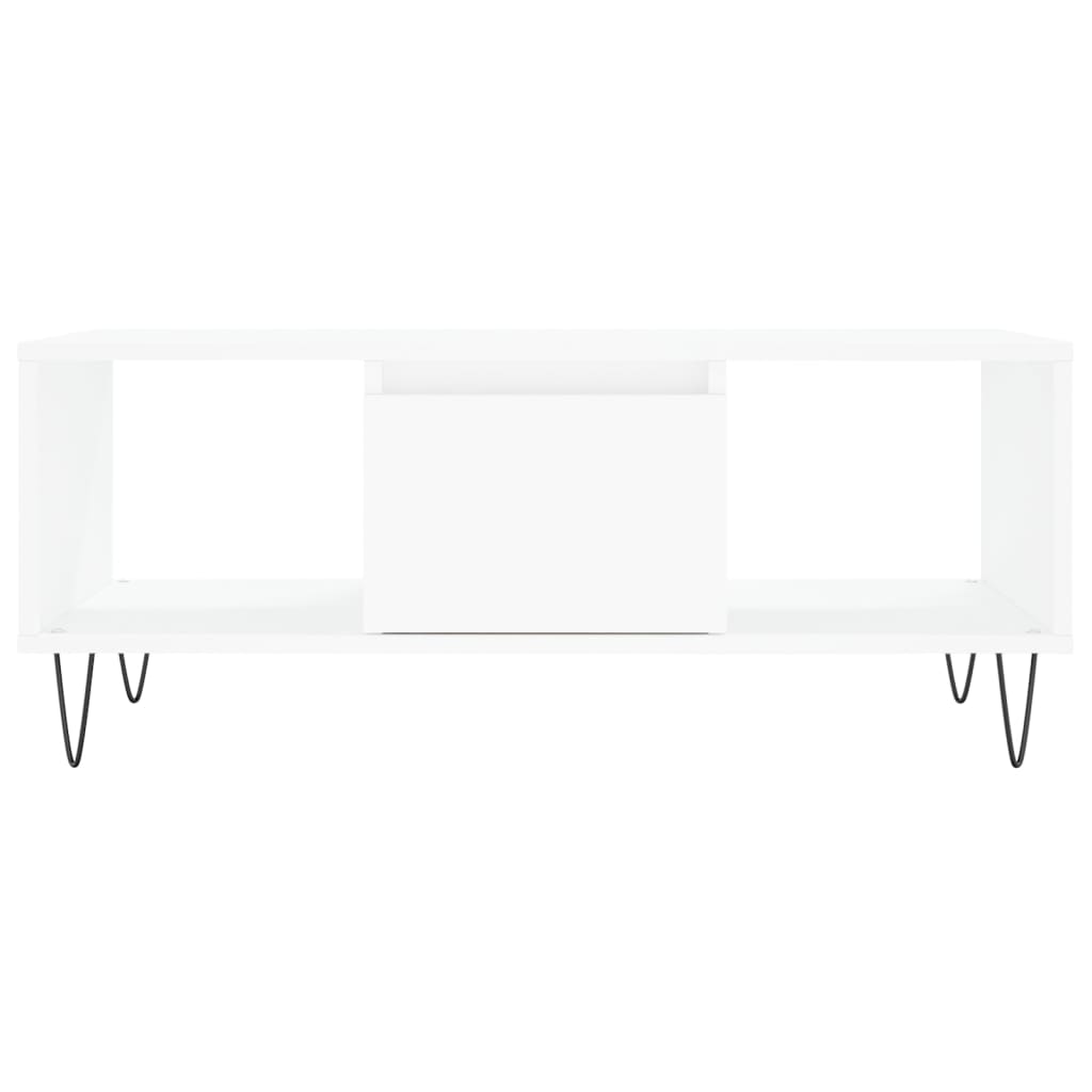 vidaXL Coffee Table White 90x50x36,5 cm Engineered Wood