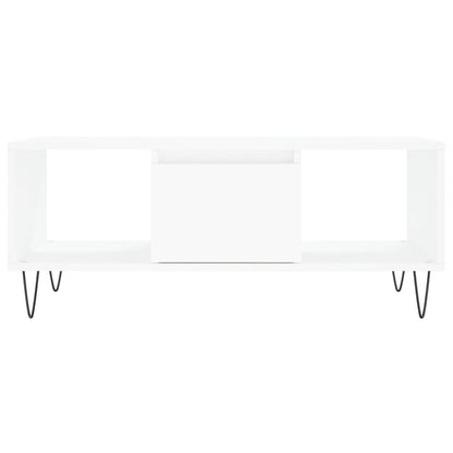 vidaXL Coffee Table White 90x50x36,5 cm Engineered Wood