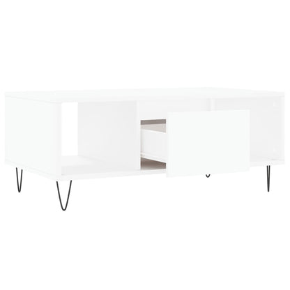 vidaXL Coffee Table White 90x50x36,5 cm Engineered Wood