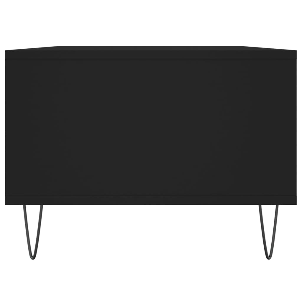 vidaXL Coffee Table Black 90x50x36,5 cm Engineered Wood