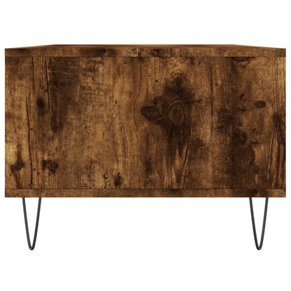 vidaXL Coffee Table Smoked Oak 90x50x36,5 cm Engineered Wood