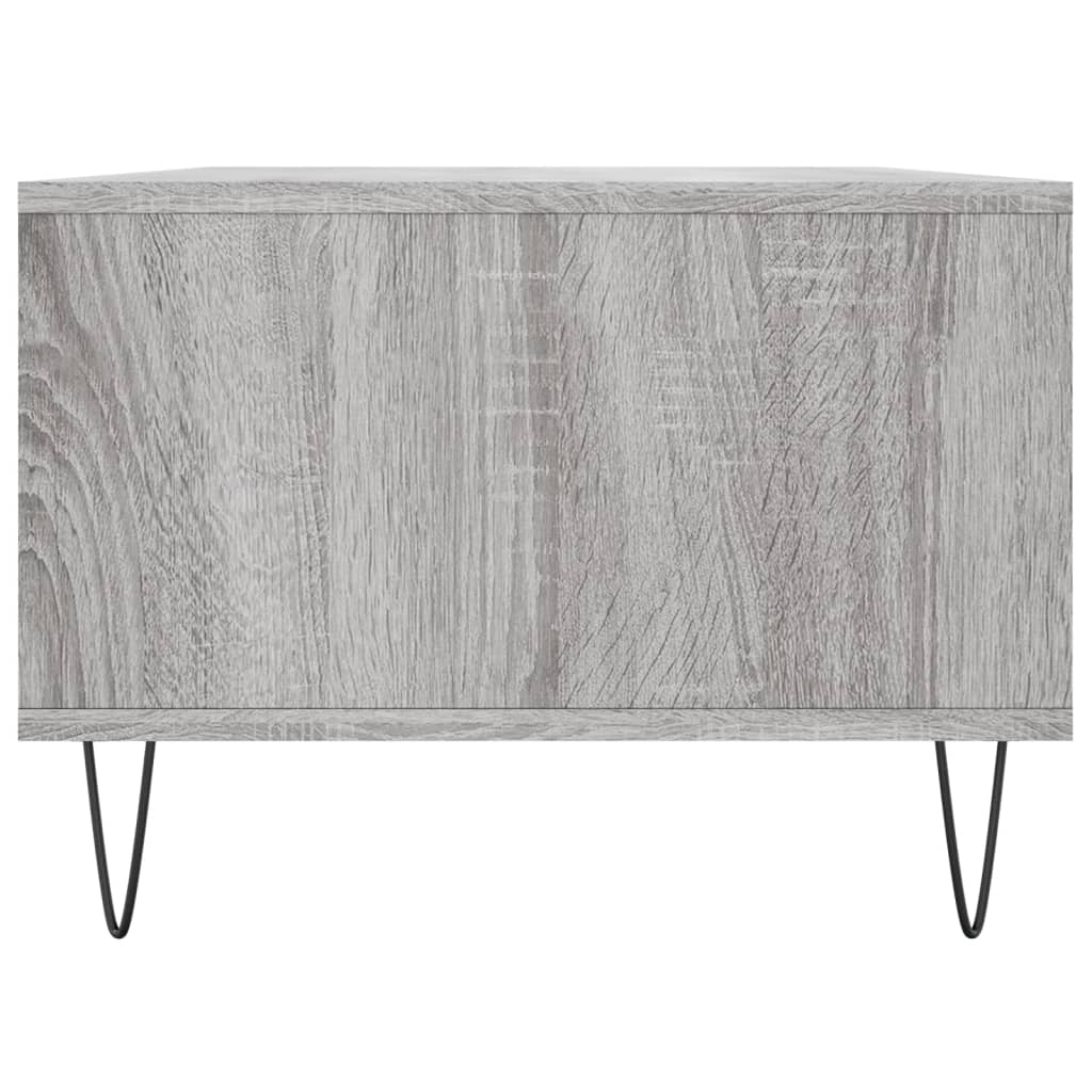 vidaXL Coffee Table Grey Sonoma 90x50x36,5 cm Engineered Wood