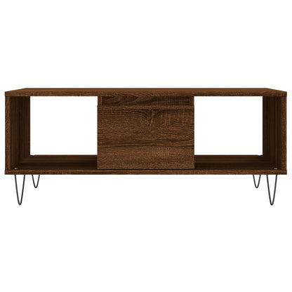 vidaXL Coffee Table Brown Oak 90x50x36.5 cm Engineered Wood