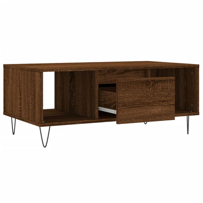 vidaXL Coffee Table Brown Oak 90x50x36,5 cm Engineered Wood