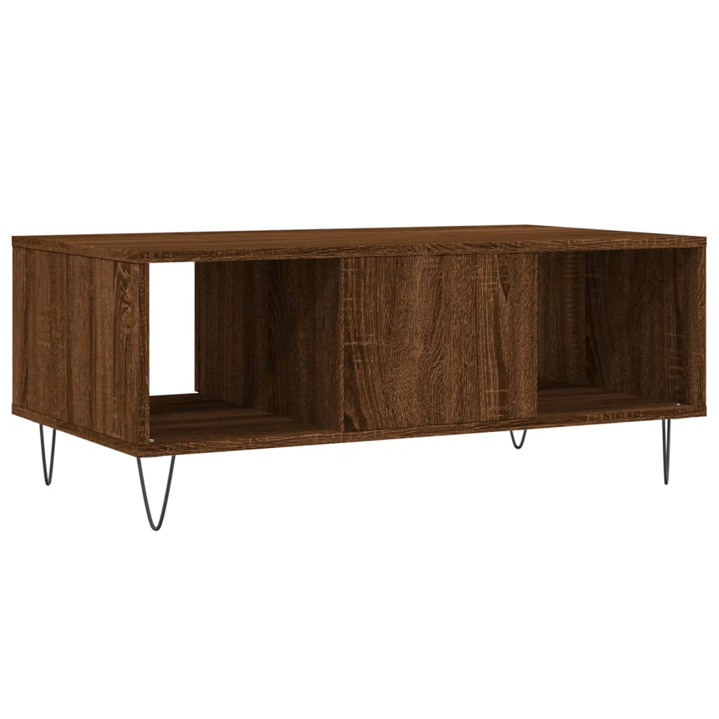vidaXL Coffee Table Brown Oak 90x50x36,5 cm Engineered Wood