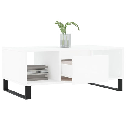 vidaXL Coffee Table White 90x50x36.5 cm Engineered Wood