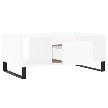 vidaXL Coffee Table White 90x50x36.5 cm Engineered Wood