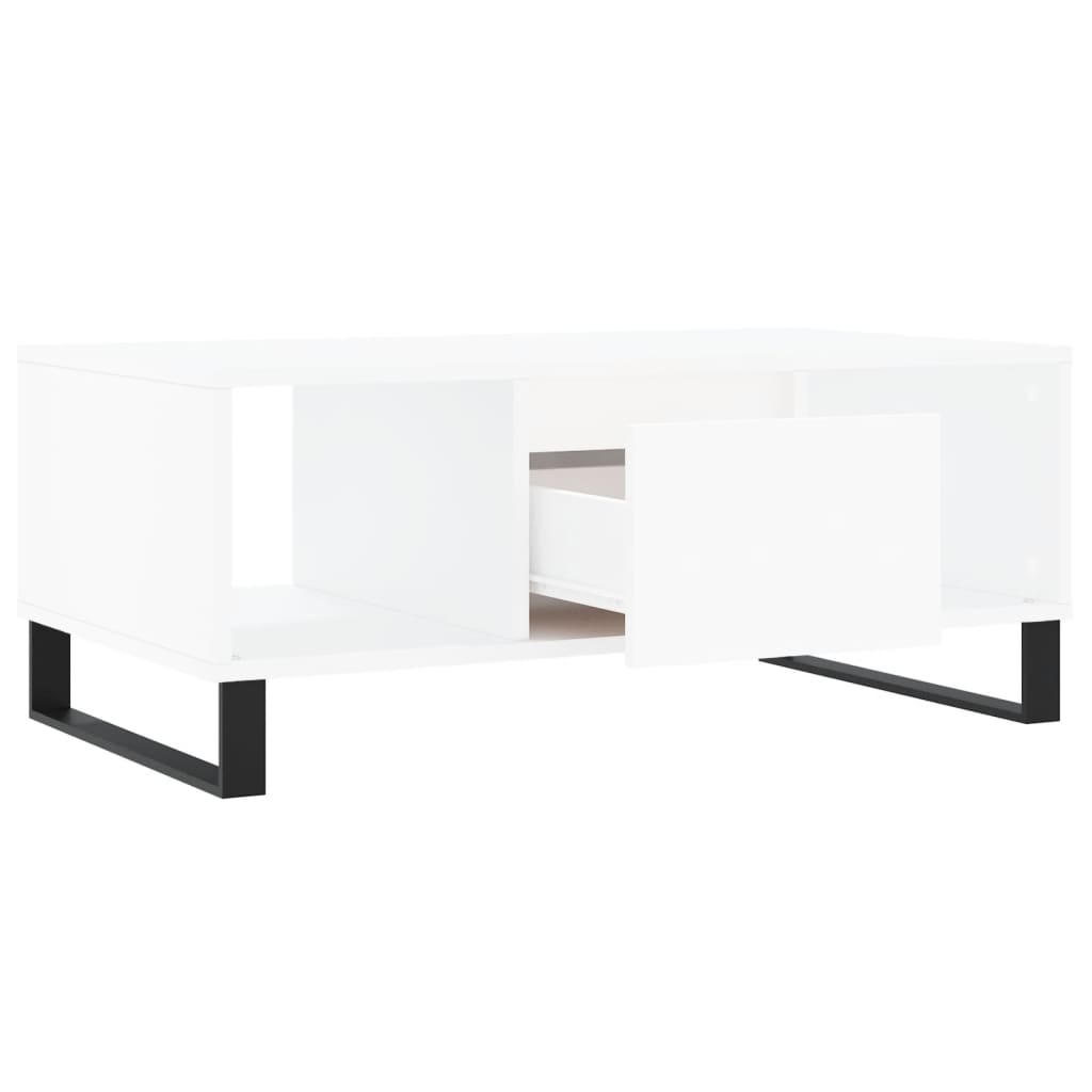 vidaXL Coffee Table White 90x50x36,5 cm Engineered Wood
