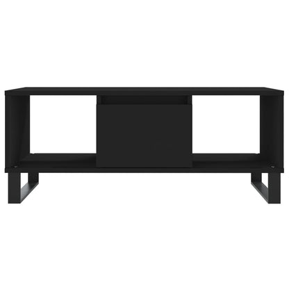 vidaXL Coffee Table Black 90x50x36.5 cm Engineered Wood