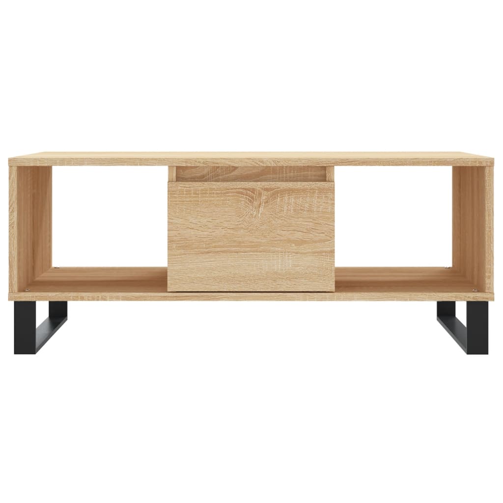 vidaXL Coffee Table Sonoma Oak 90x50x36.5 cm Engineered Wood