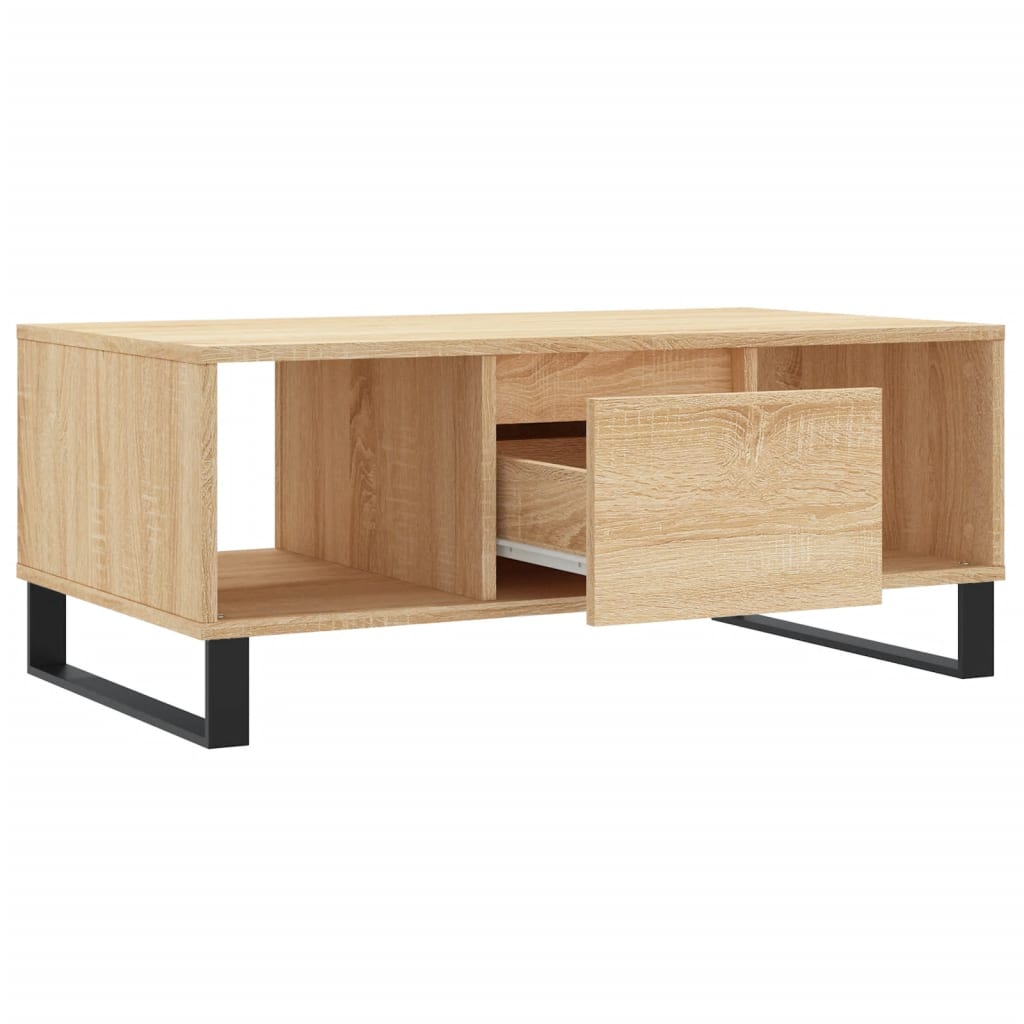 vidaXL Coffee Table Sonoma Oak 90x50x36,5 cm Engineered Wood