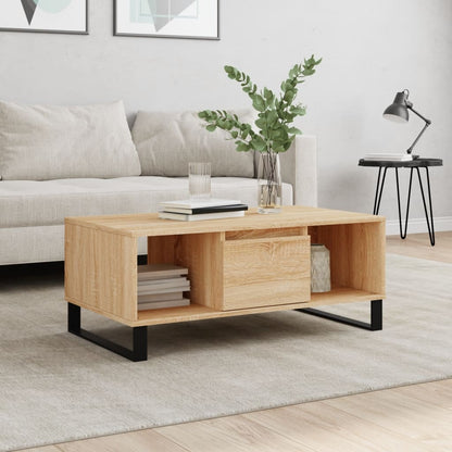 vidaXL Coffee Table Sonoma Oak 90x50x36,5 cm Engineered Wood