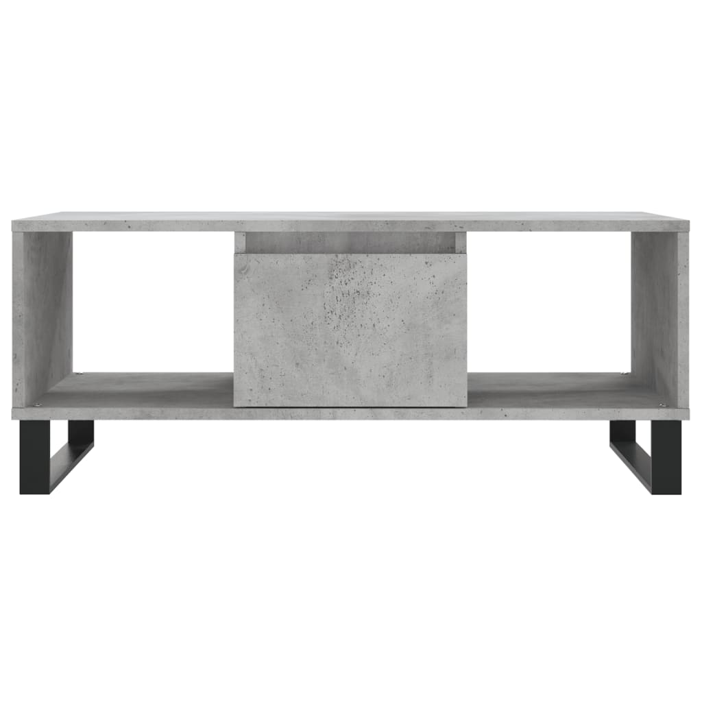 vidaXL Coffee Table Concrete Grey 90x50x36.5 cm Engineered Wood