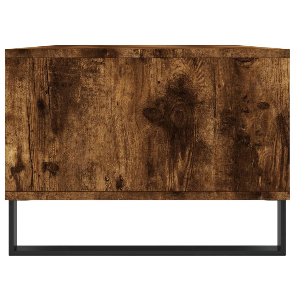 vidaXL Coffee Table Smoked Oak 90x50x36,5 cm Engineered Wood