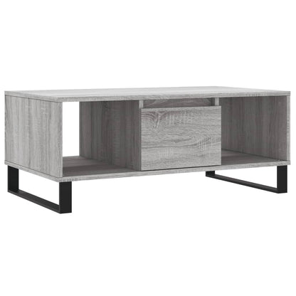vidaXL Coffee Table Grey Sonoma 90x50x36,5 cm Engineered Wood