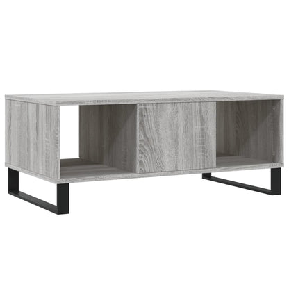 vidaXL Coffee Table Grey Sonoma 90x50x36,5 cm Engineered Wood