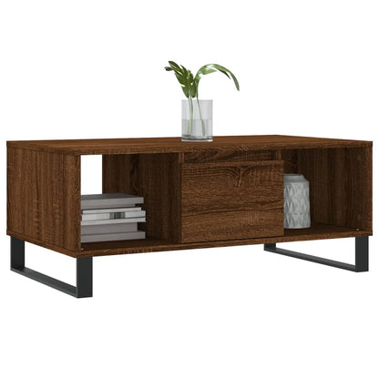 vidaXL Coffee Table Brown Oak 90x50x36,5 cm Engineered Wood
