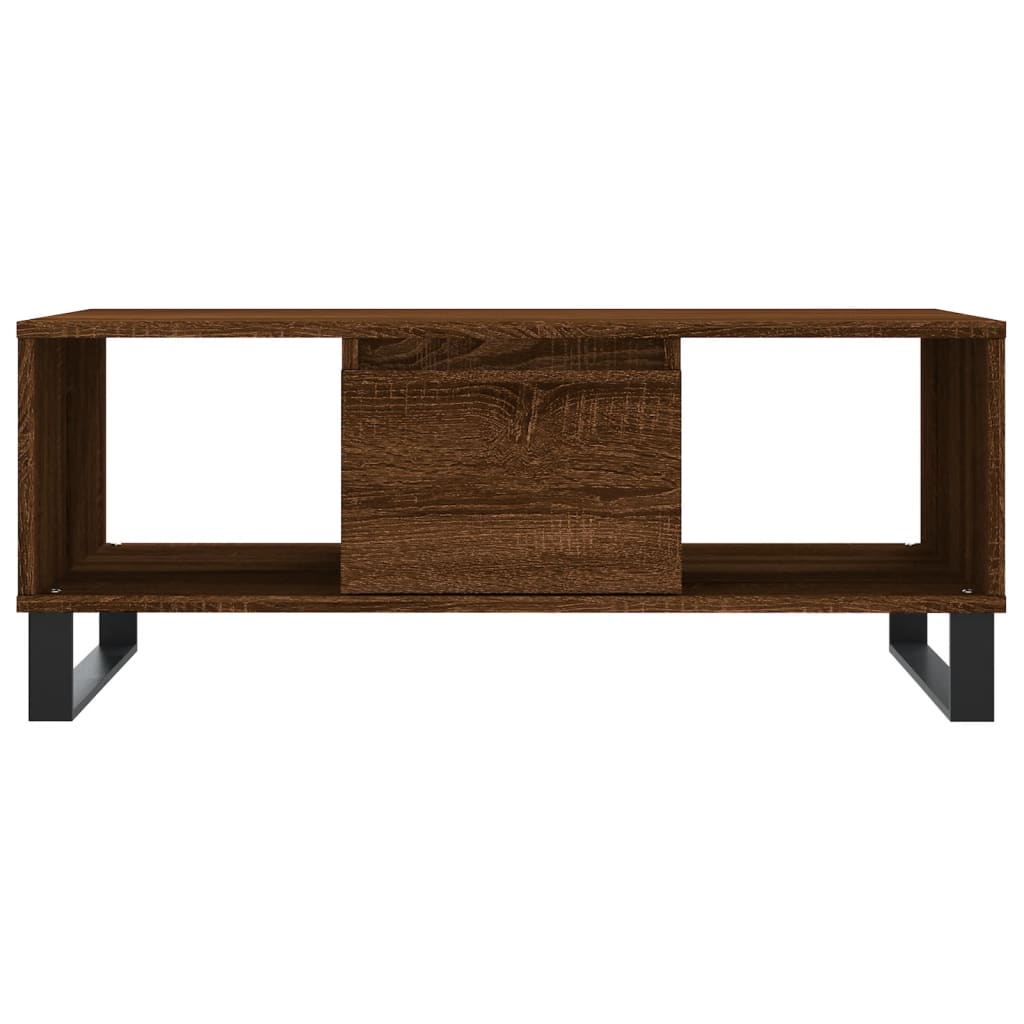 vidaXL Coffee Table Brown Oak 90x50x36,5 cm Engineered Wood