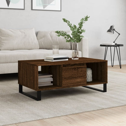 vidaXL Coffee Table Brown Oak 90x50x36,5 cm Engineered Wood