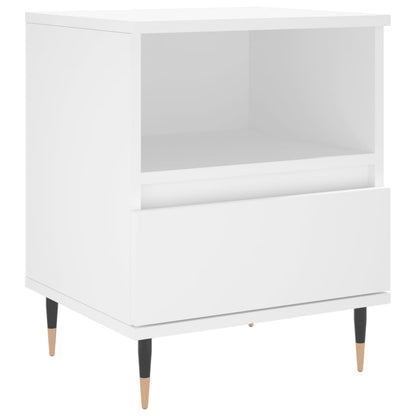 vidaXL Bedside Cabinets 2 pcs White 40x35x50 cm Engineered Wood