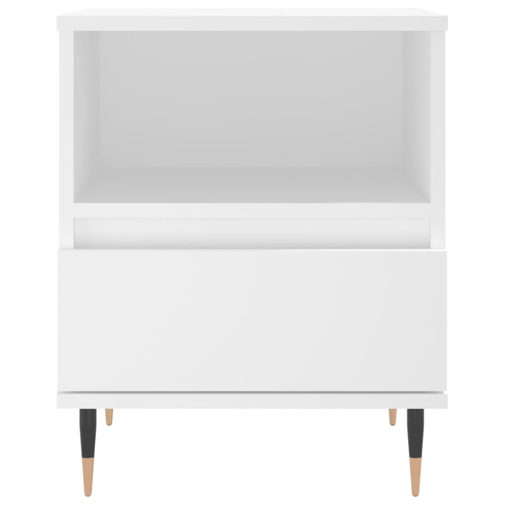 vidaXL Bedside Cabinets 2 pcs White 40x35x50 cm Engineered Wood
