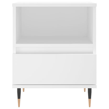 vidaXL Bedside Cabinets 2 pcs White 40x35x50 cm Engineered Wood