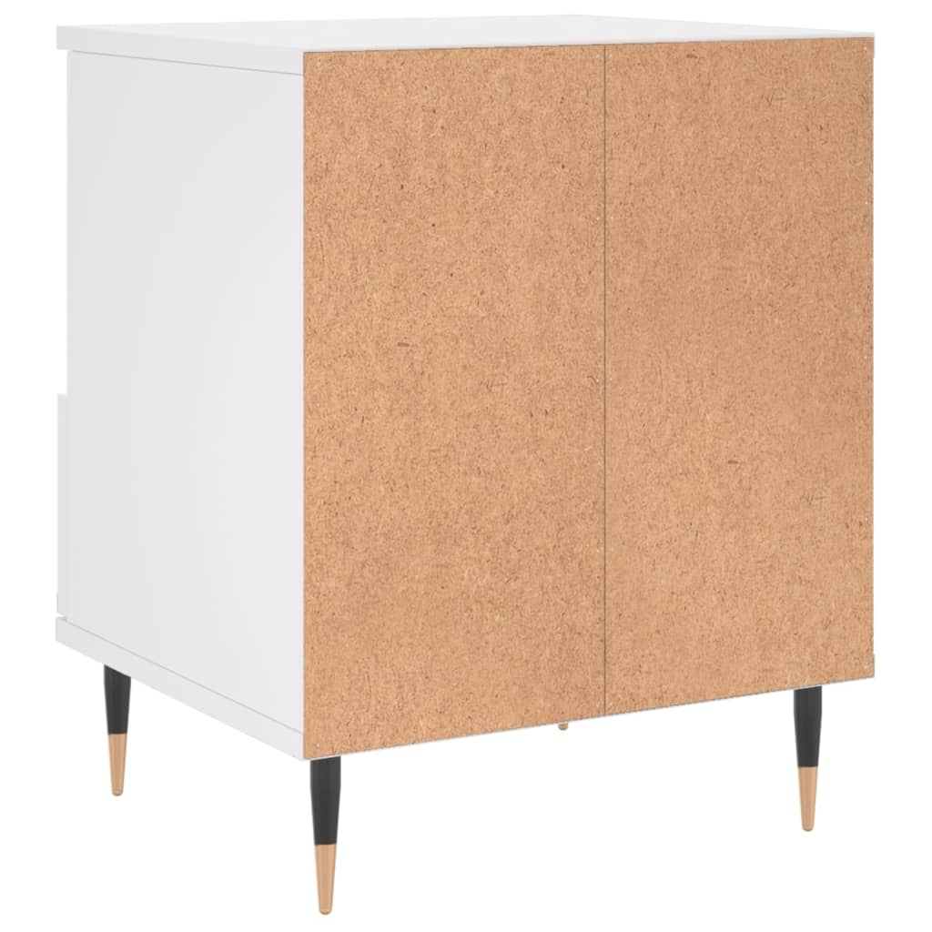 vidaXL Bedside Cabinets 2 pcs White 40x35x50 cm Engineered Wood