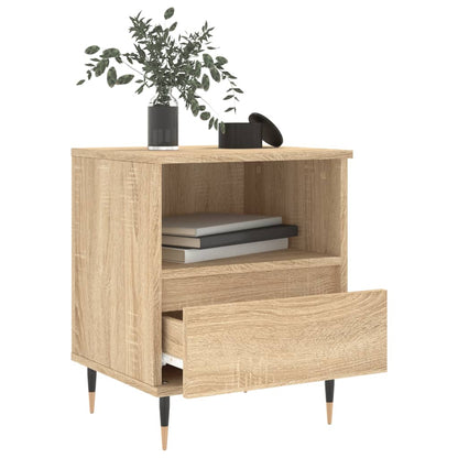 vidaXL Bedside Cabinet Sonoma Oak 40x35x50 cm Engineered Wood