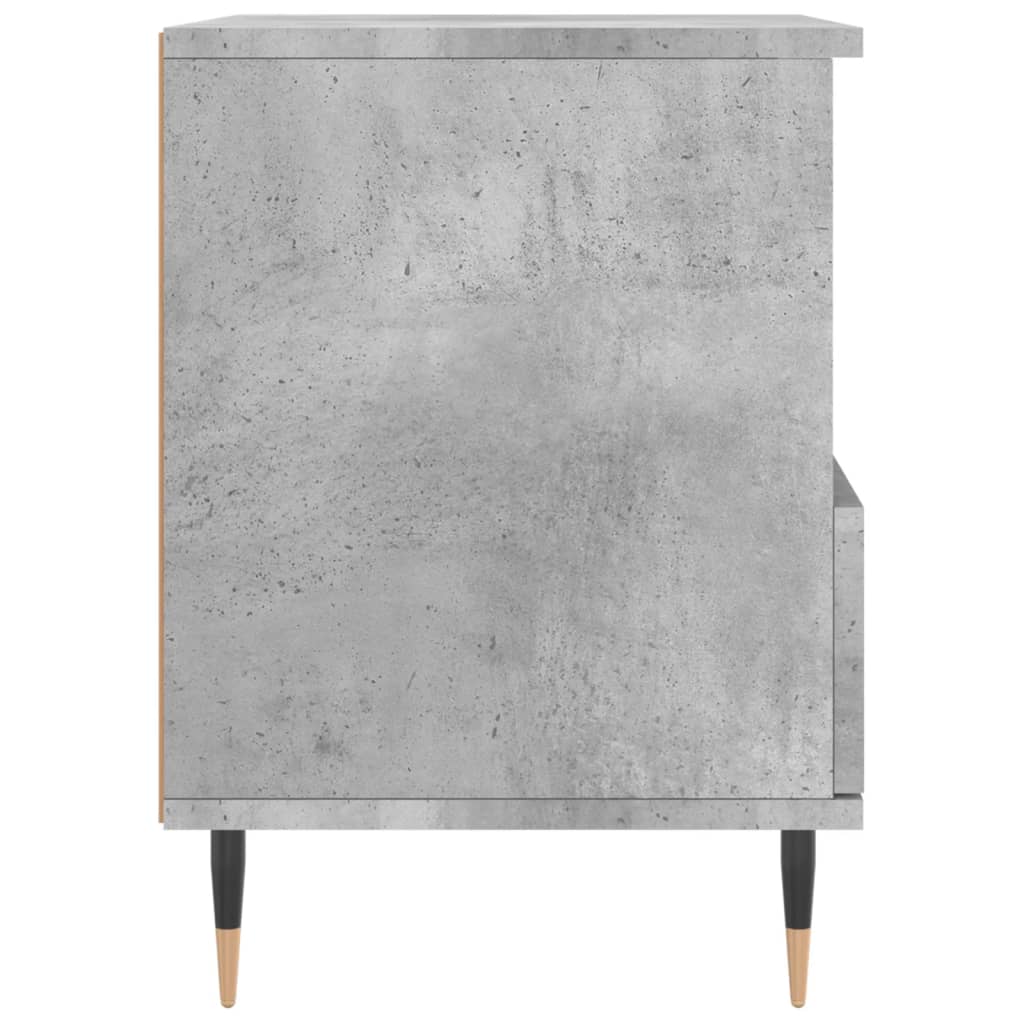 vidaXL Bedside Cabinet Concrete Grey 40x35x50 cm Engineered Wood