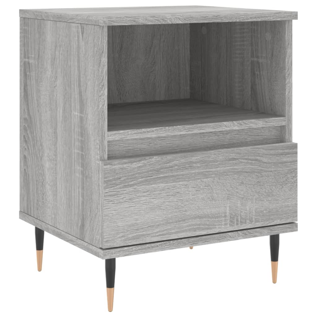 vidaXL Bedside Cabinets 2 pcs Grey Sonoma 40x35x50 cm Engineered Wood