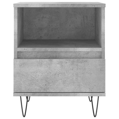 vidaXL Bedside Cabinet Concrete Grey 40x35x50 cm Engineered Wood