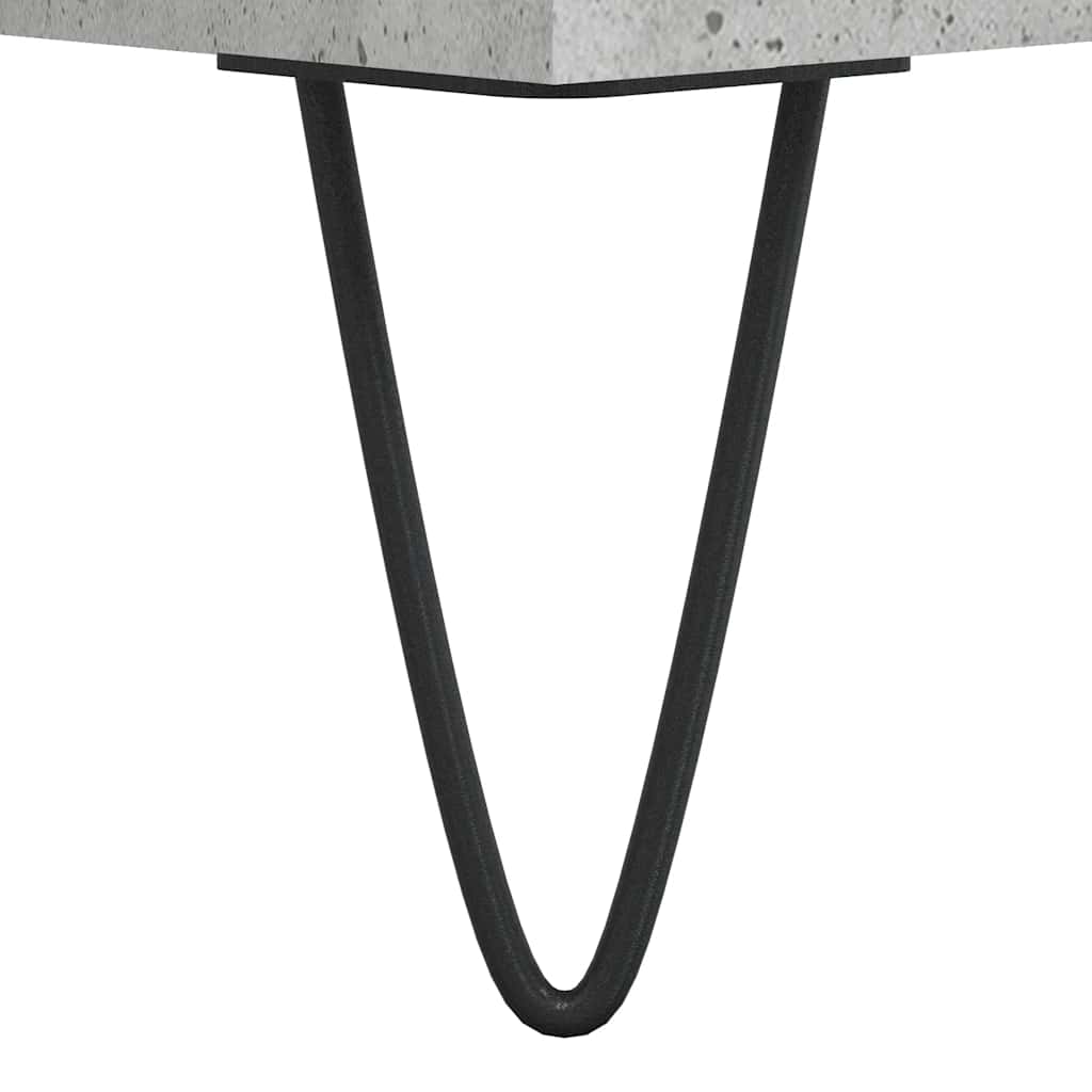 vidaXL Bedside Cabinet Concrete Grey 40x35x50 cm Engineered Wood
