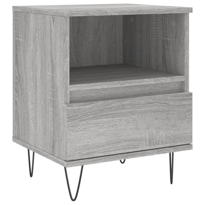 vidaXL Bedside Cabinet Grey Sonoma 40x35x50 cm Engineered Wood