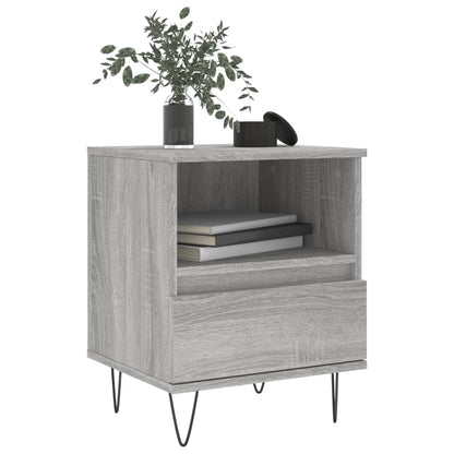 vidaXL Bedside Cabinet Grey Sonoma 40x35x50 cm Engineered Wood