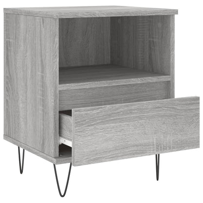 vidaXL Bedside Cabinet Grey Sonoma 40x35x50 cm Engineered Wood