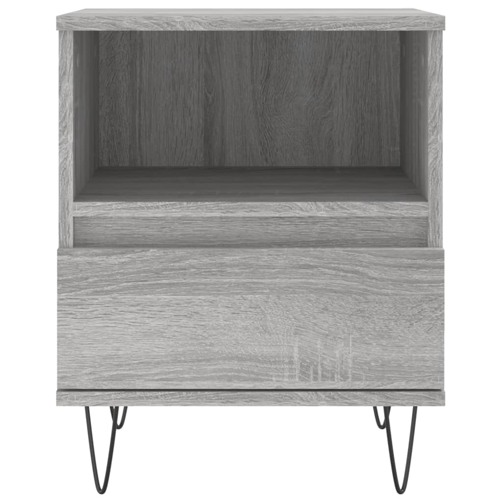 vidaXL Bedside Cabinets 2 pcs Grey Sonoma 40x35x50 cm Engineered Wood