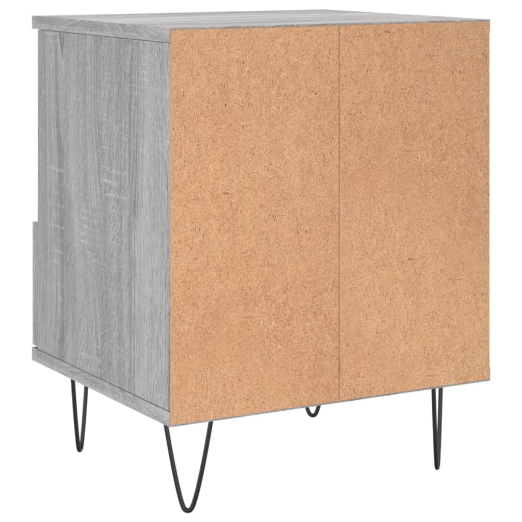 vidaXL Bedside Cabinets 2 pcs Grey Sonoma 40x35x50 cm Engineered Wood