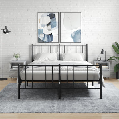 vidaXL Bedside Cabinets 2 pcs Grey Sonoma 40x35x50 cm Engineered Wood