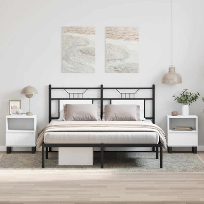 vidaXL Bedside Cabinets 2 pcs White 40x35x50 cm Engineered Wood