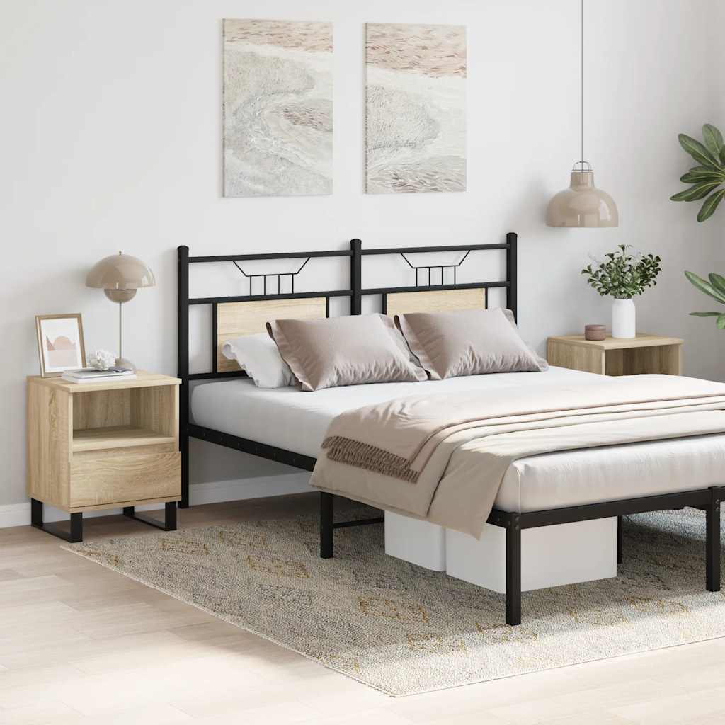 vidaXL Bedside Cabinets 2 pcs Sonoma Oak 40x35x50 cm Engineered Wood