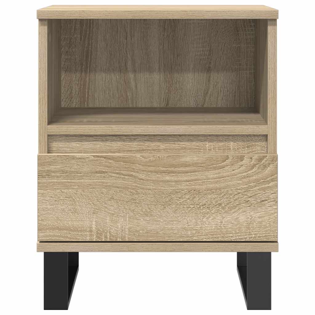 vidaXL Bedside Cabinets 2 pcs Sonoma Oak 40x35x50 cm Engineered Wood