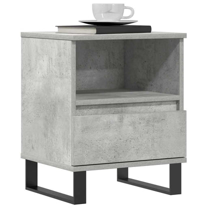 vidaXL Bedside Cabinet Concrete Grey 40x35x50 cm Engineered Wood