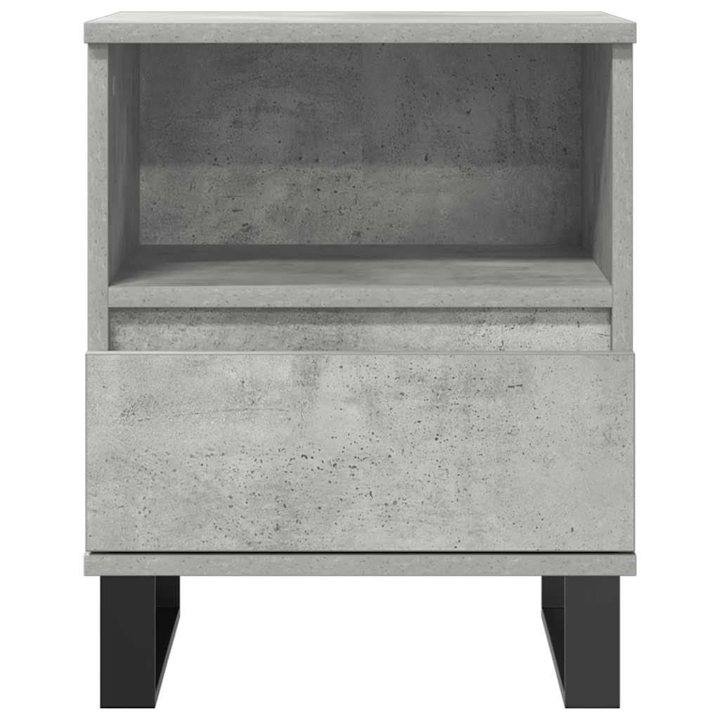 vidaXL Bedside Cabinet Concrete Grey 40x35x50 cm Engineered Wood