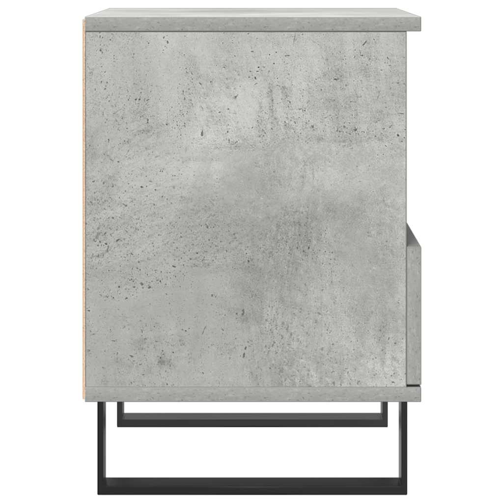vidaXL Bedside Cabinet Concrete Grey 40x35x50 cm Engineered Wood