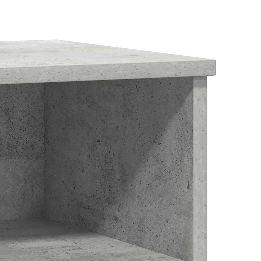 vidaXL Bedside Cabinet Concrete Grey 40x35x50 cm Engineered Wood