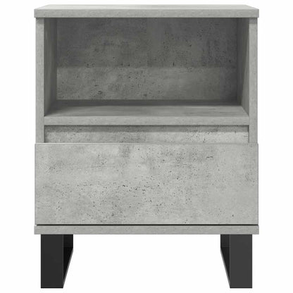 vidaXL Bedside Cabinets 2 pcs Concrete Grey 40x35x50cm Engineered Wood